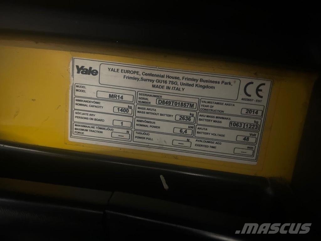 Yale MR 14 Reach trucks