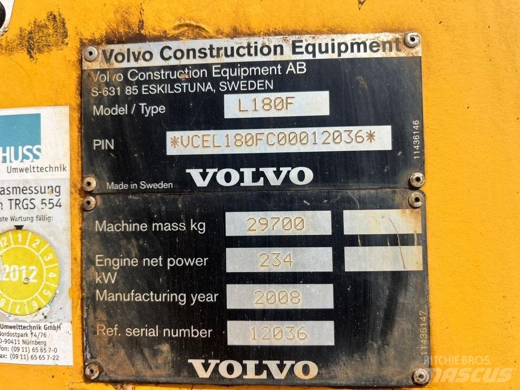 Volvo L 180 F Wheel loaders