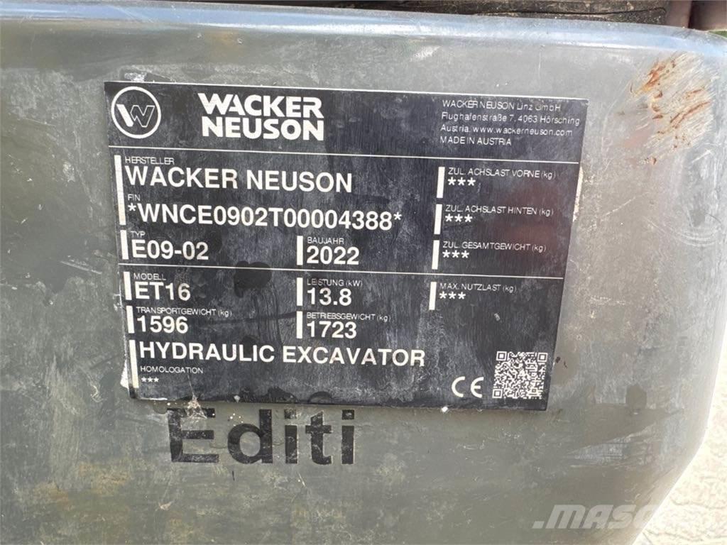 Wacker Neuson ET16 Crawler excavators