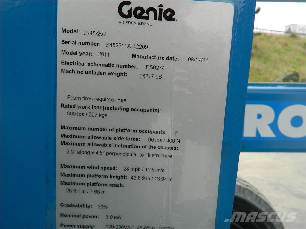 Genie Z45 25JDC Articulated boom lifts