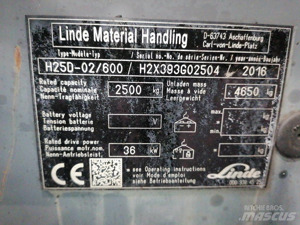 Linde H25D-02/600 LPG trucks