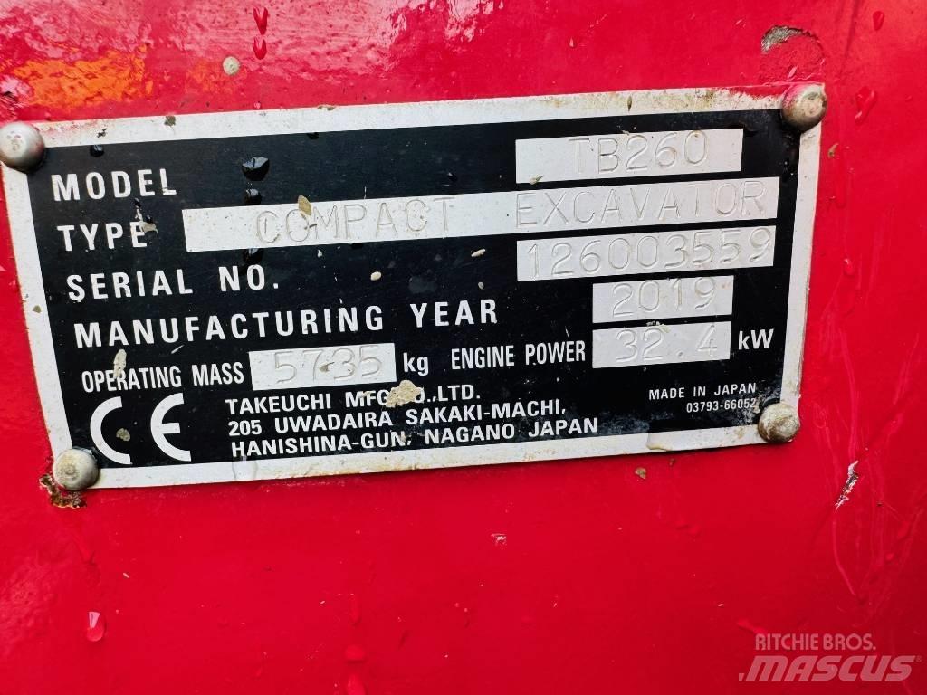 Takeuchi TB 260 Mini excavators < 7t (Mini diggers)