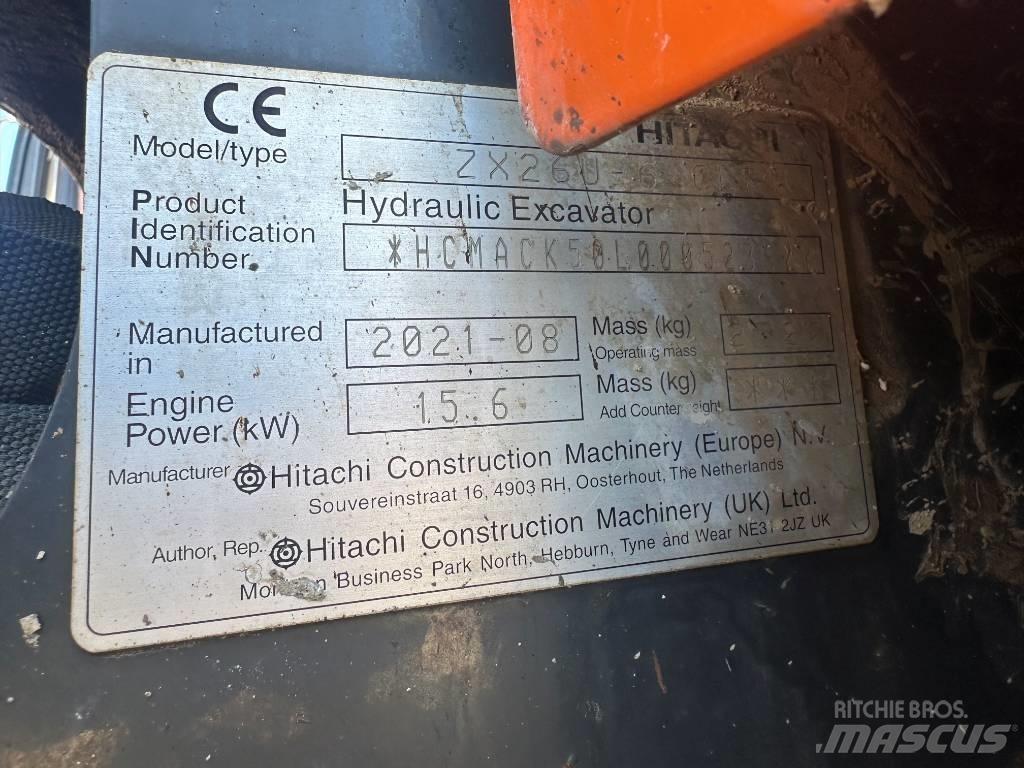 Hitachi ZX 26 U-6 Mini excavators < 7t (Mini diggers)