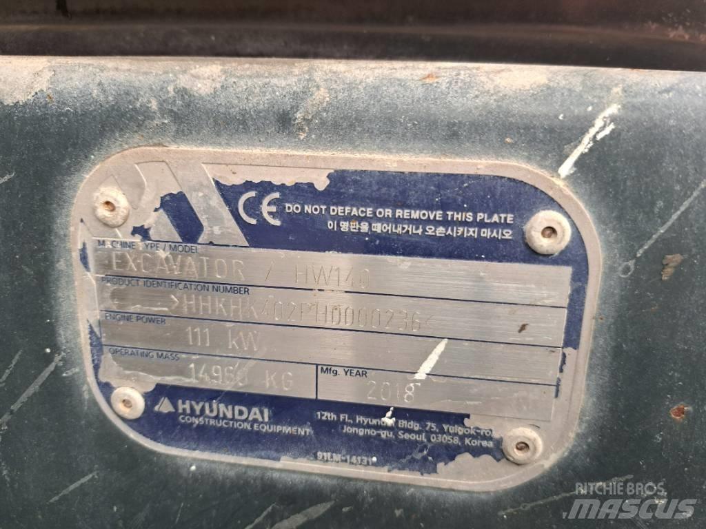 Hyundai HW140 Wheeled excavators