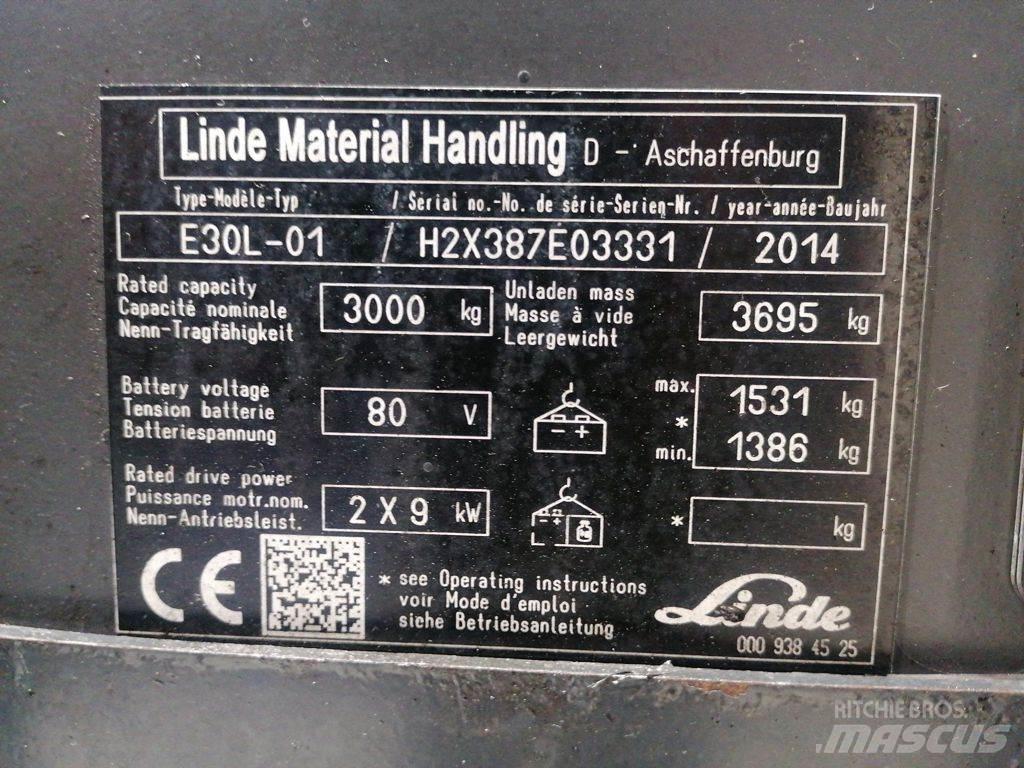 Linde E30L-01 Electric forklift trucks