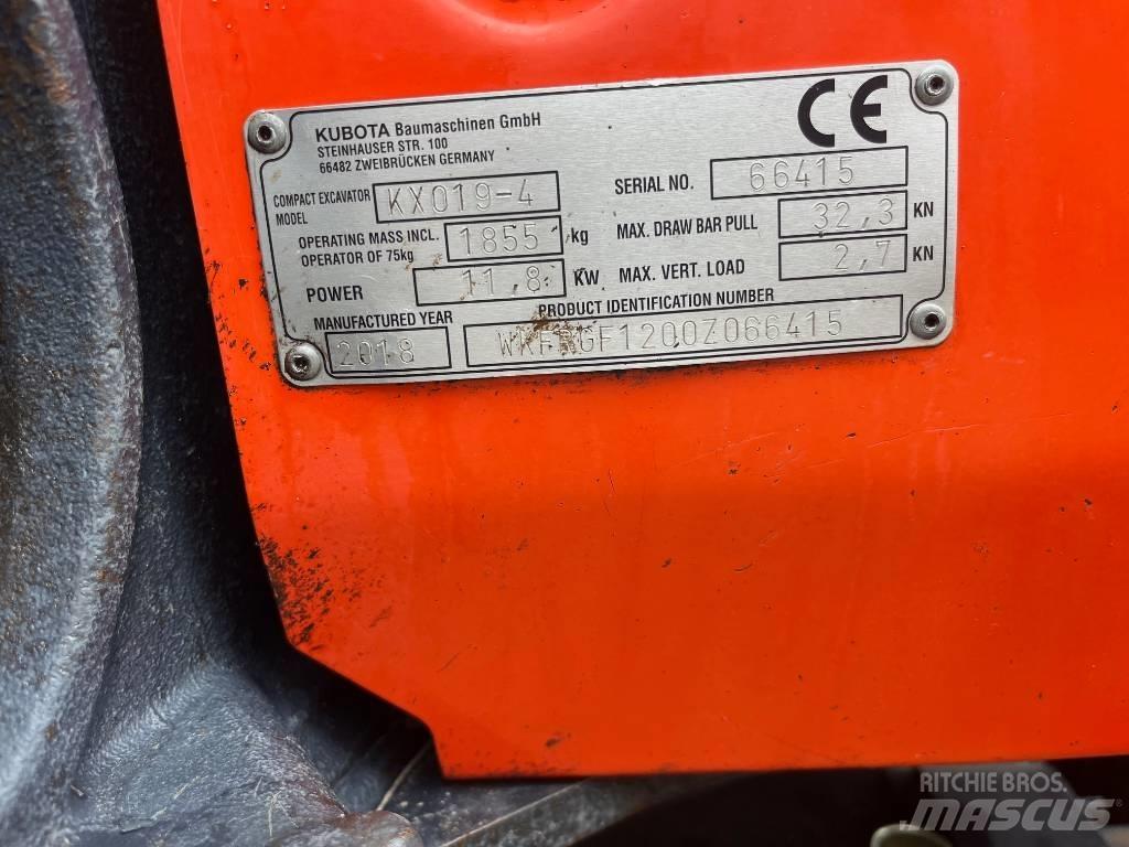 Kubota KX019-4 Mini excavators < 7t (Mini diggers)