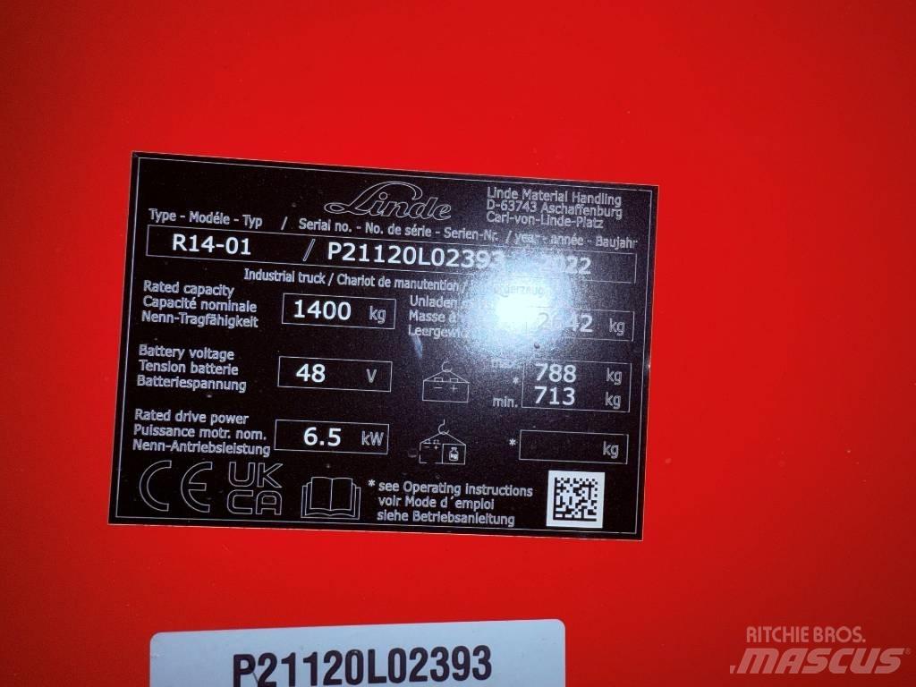 Linde R14/1120 Reach trucks