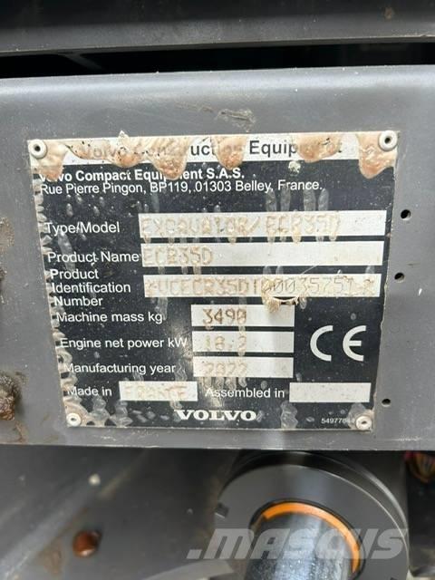 Volvo EC 35 C Mini excavators < 7t (Mini diggers)