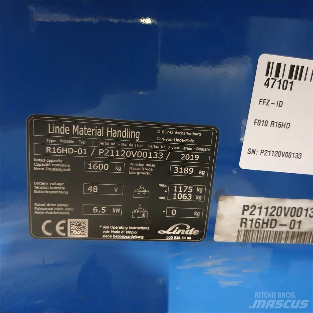 Linde R16HD Reach trucks