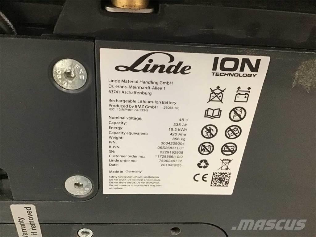 Linde E16 ION Electric forklift trucks