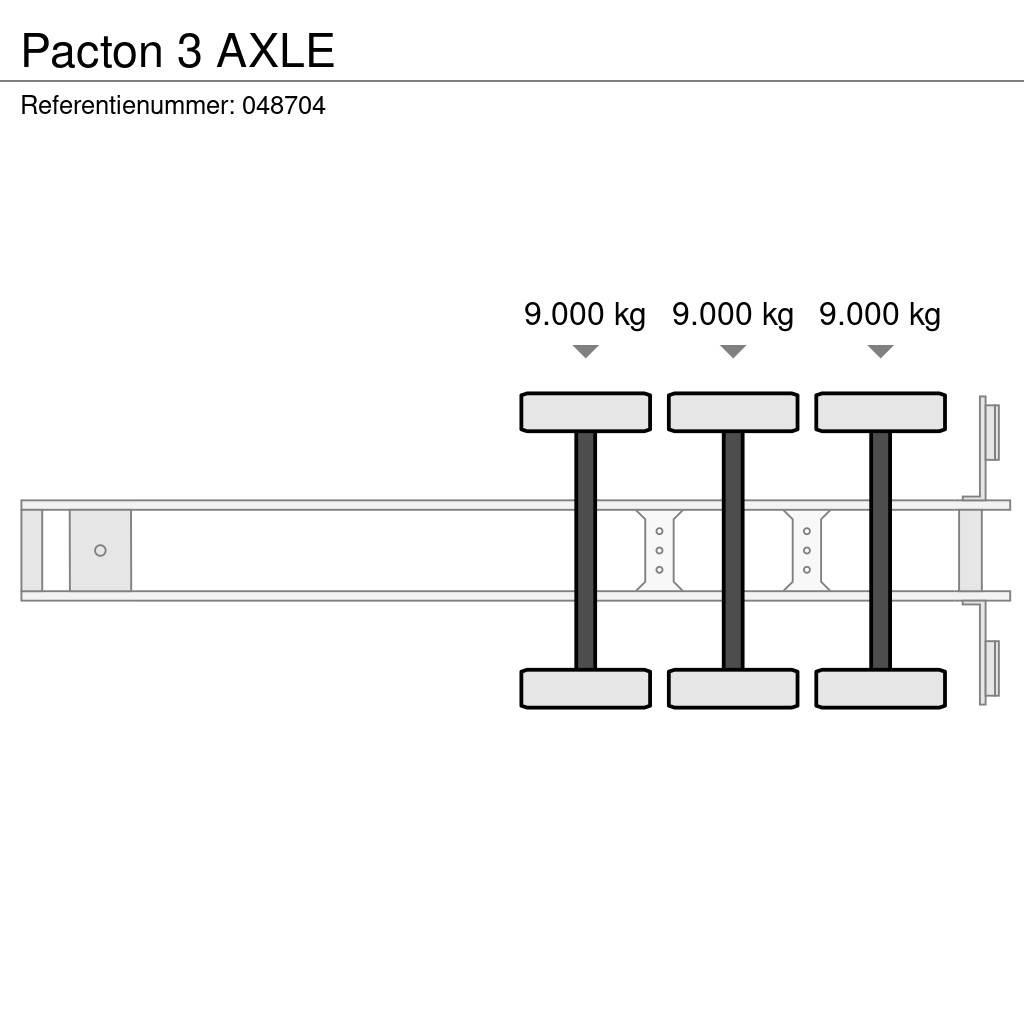 Pacton 3 AXLE Containerframe semi-trailers