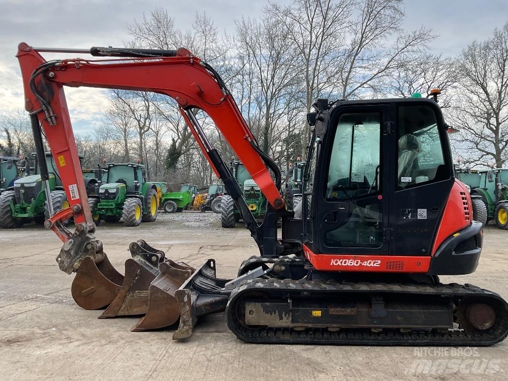 KUBOTA KX080 Midi excavators  7t - 12t