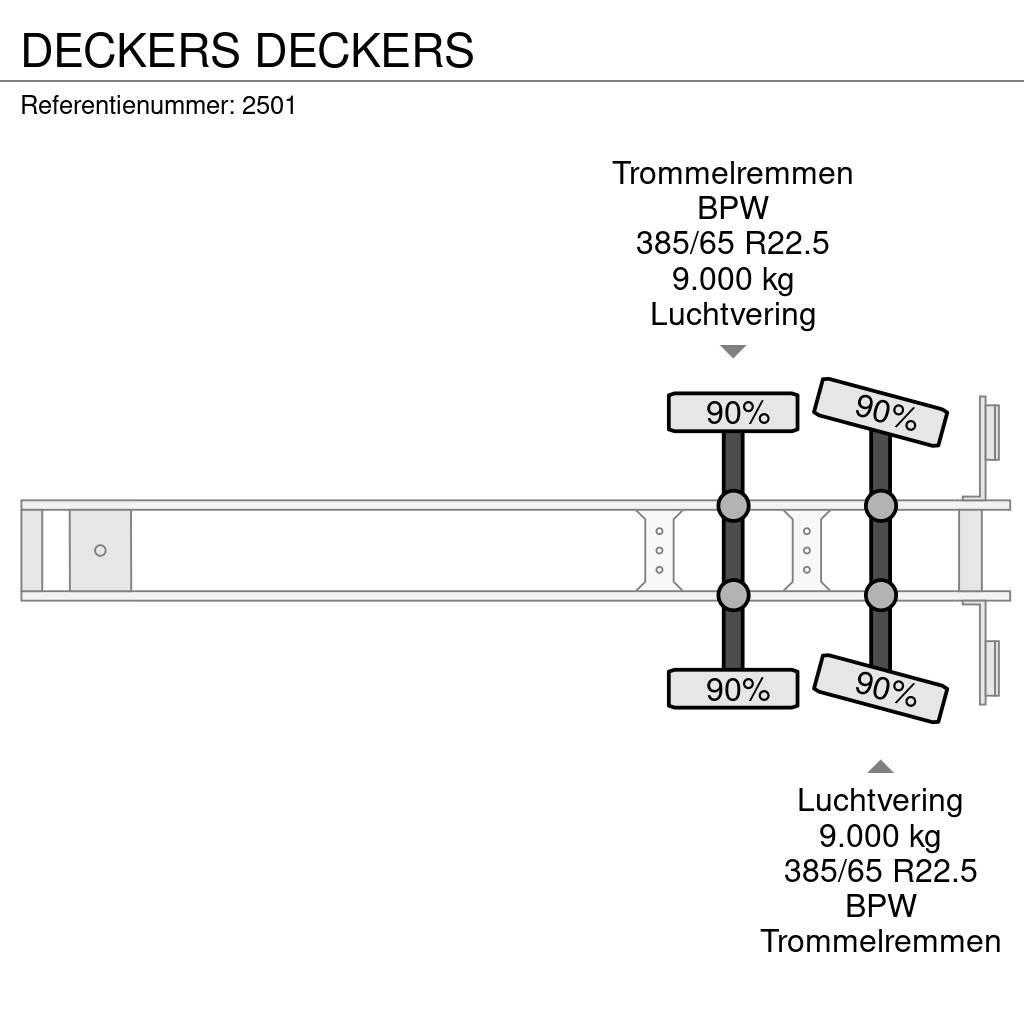  DECKERS Flatbed/Dropside semi-trailers