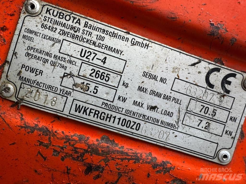 Kubota U 27-4 Mini excavators < 7t (Mini diggers)