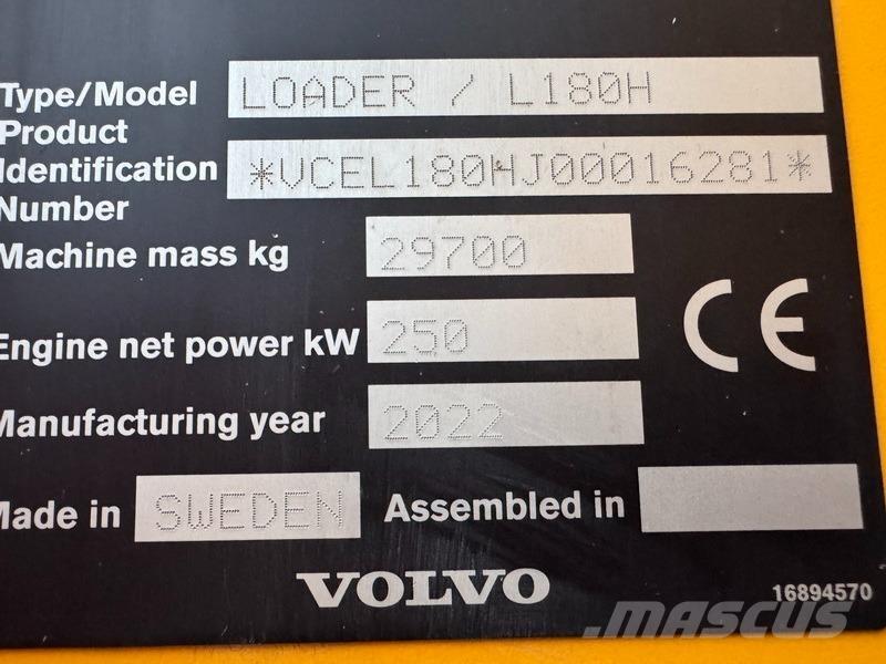 Volvo L 180 H Wheel loaders