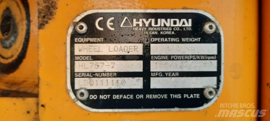 Hyundai HL 757-7 Wheel loaders