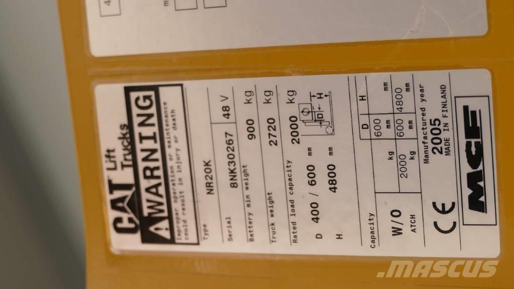 CAT NR 20 Reach trucks