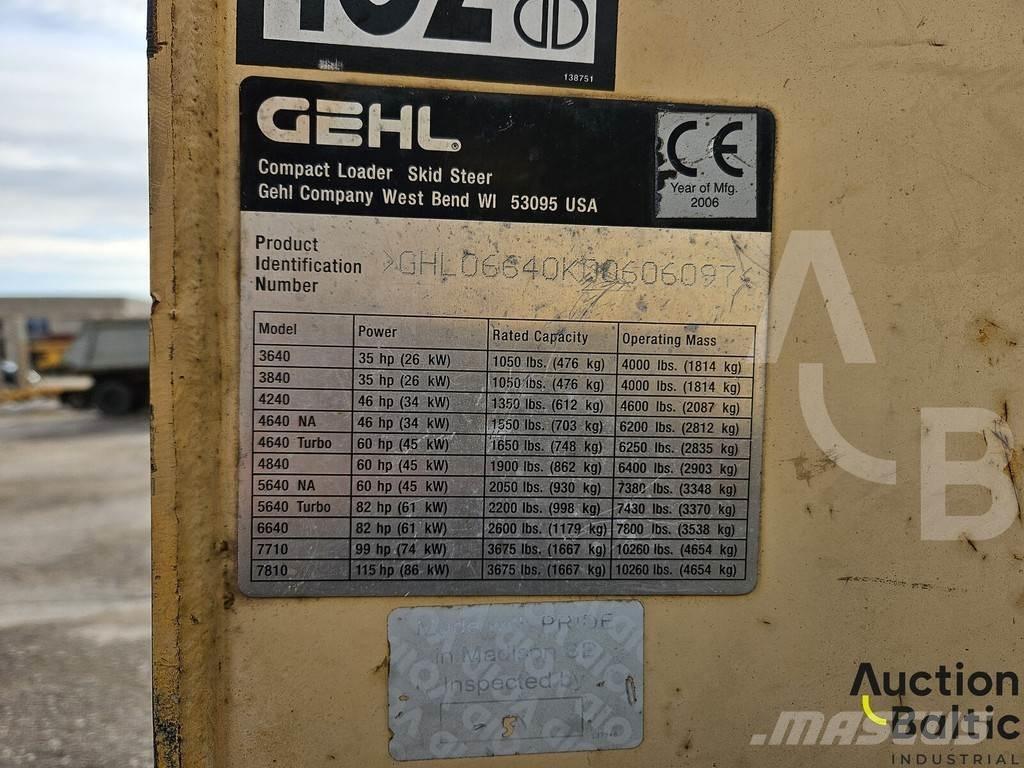 Gehl 6640 Skid steer loaders