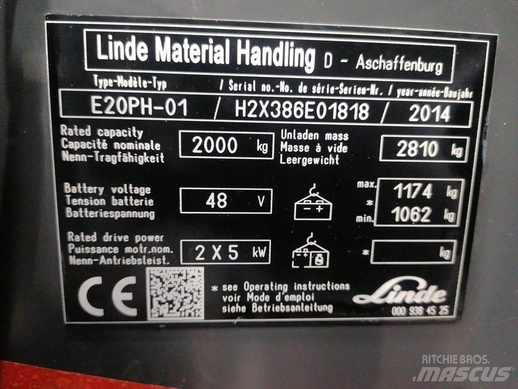 Linde E20PH-01 Electric forklift trucks