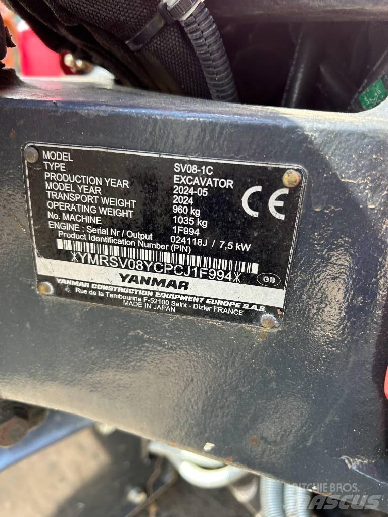 Yanmar SV08-1C Mini excavators < 7t (Mini diggers)