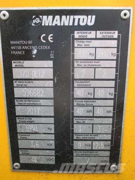 Manitou 170AETJ Articulated boom lifts