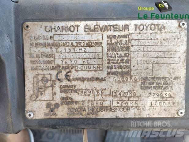 Toyota 02-7 FG A 50 LPG trucks