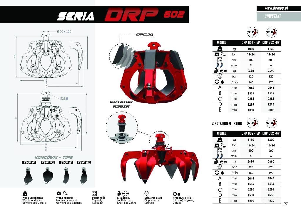  DEMOQ DRP250 4P Grapples