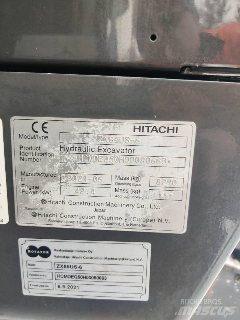 Hitachi ZX85US-6 Midi excavators  7t - 12t