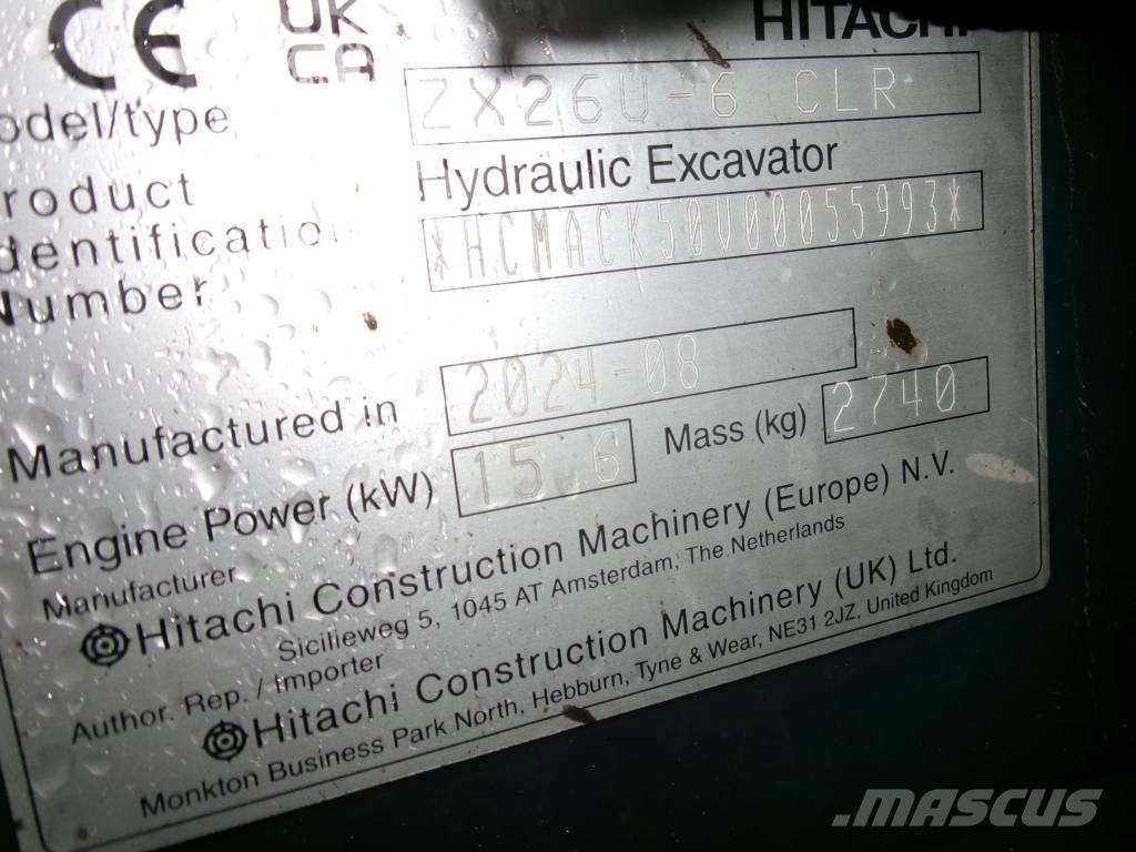 Hitachi Zaxis 26 U Mini excavators < 7t (Mini diggers)