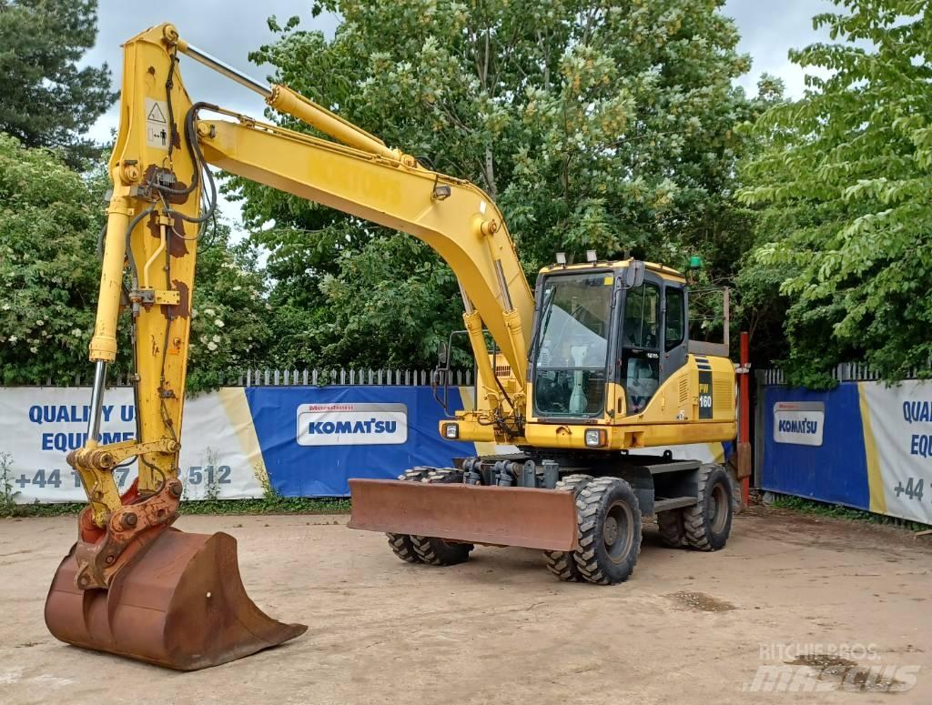 Komatsu PW 160-7 Wheeled excavators