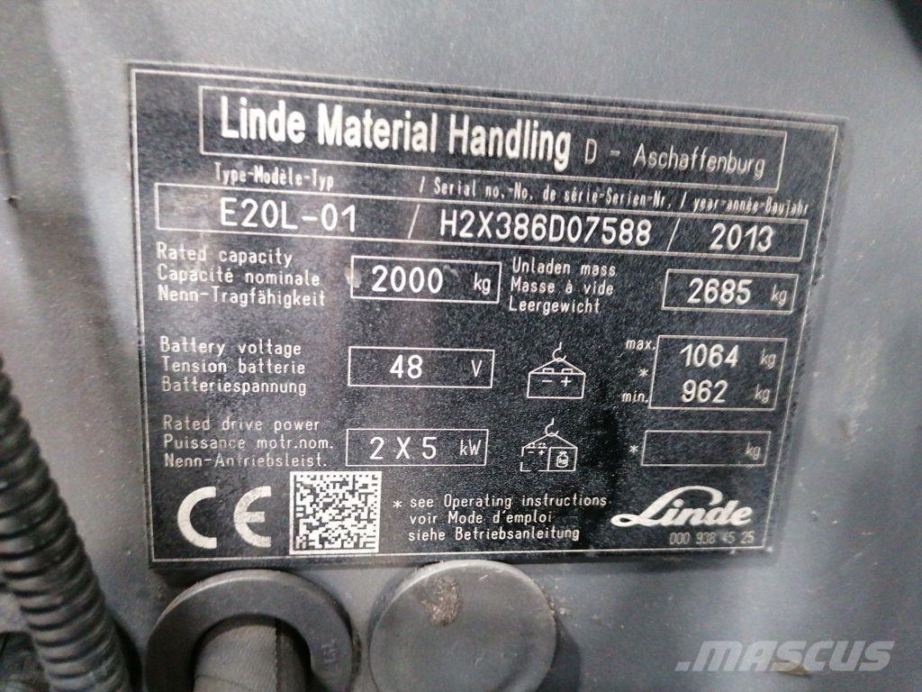 Linde E20L-01 Electric forklift trucks