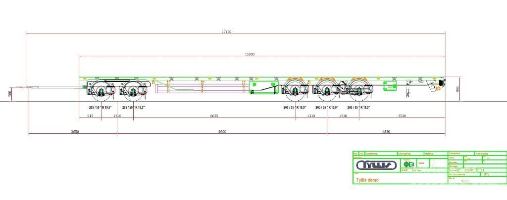 Tyllis TPV-5 Flatbed/Dropside trailers