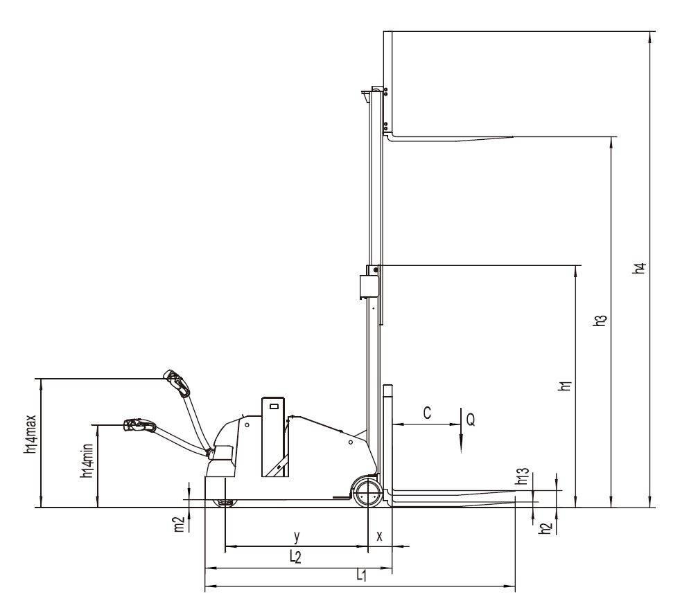 EP ES10-10CA Pedestrian stacker