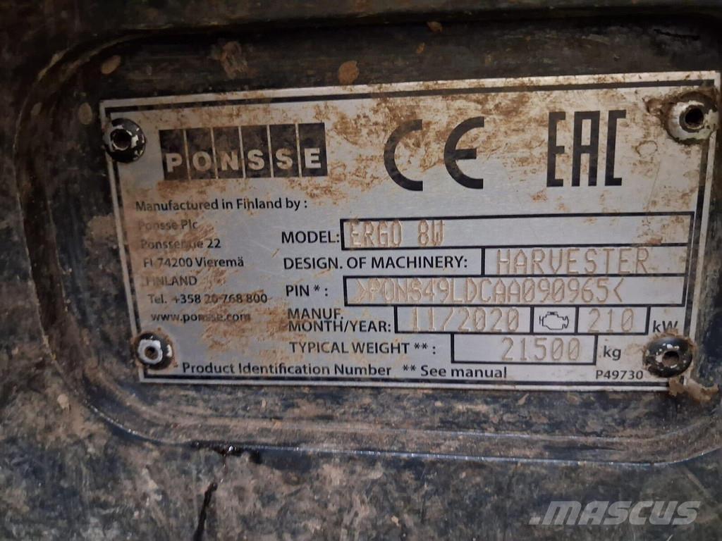 Ponsse Ergo 8W Harvesters