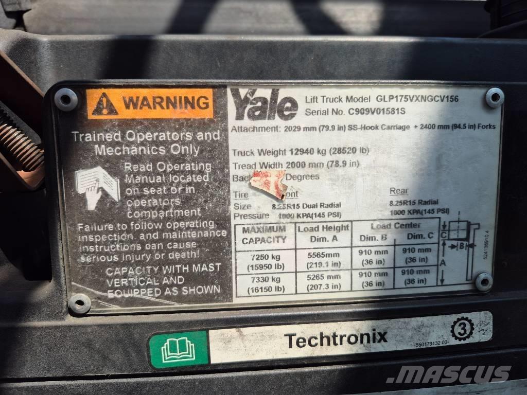 Yale GLP175VXNGCV156 Forklift trucks - others