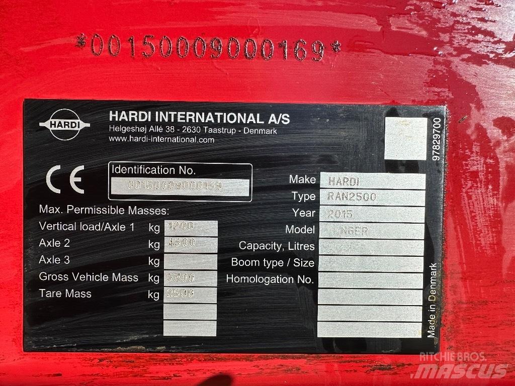 Hardi Ranger 2500 Trailed sprayers