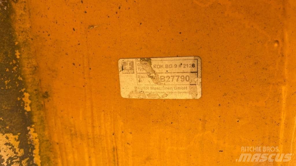 Bauer KDK 9 Drilling equipment accessories and spare parts