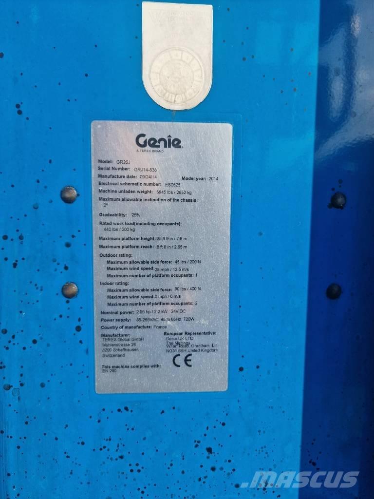 Genie GR 26 J Vertical mast lifts