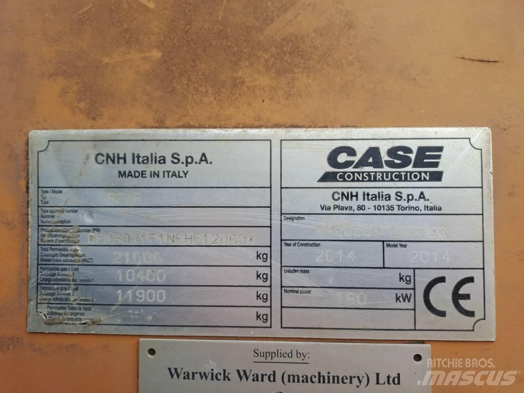 CASE 921 F Wheel loaders