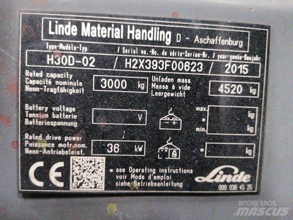 Linde H30D-02 Diesel trucks