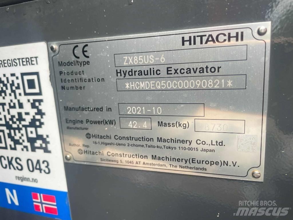 Hitachi ZX 85 US-6 Midi excavators  7t - 12t