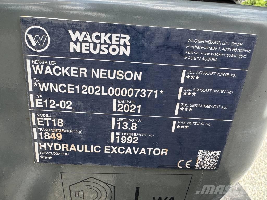 Wacker Neuson ET18 Crawler excavators