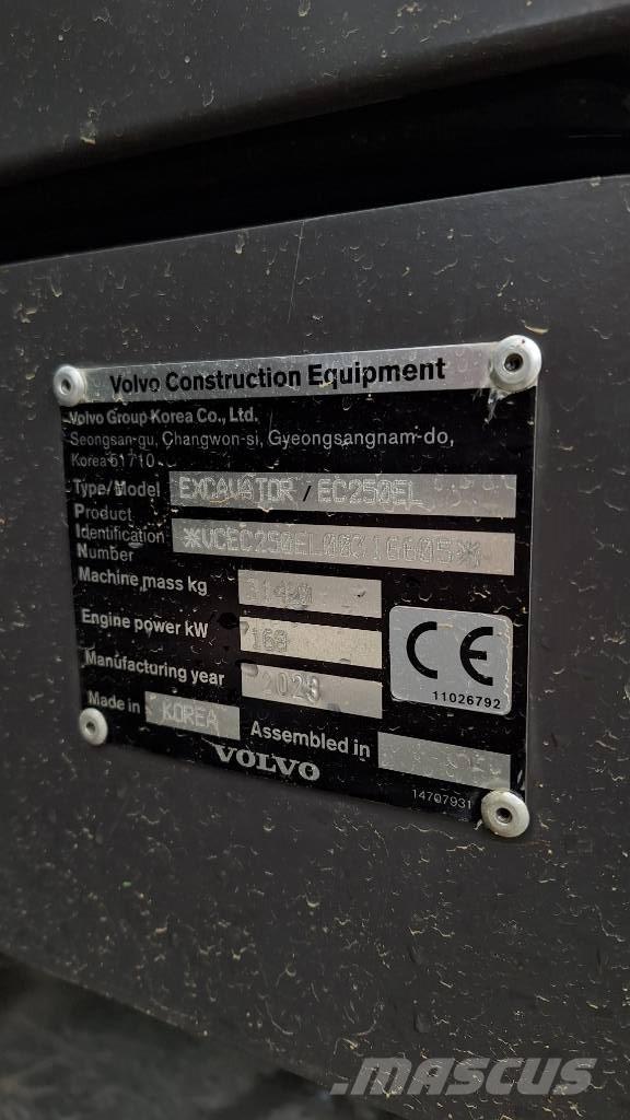Volvo EC 250 EL Crawler excavators