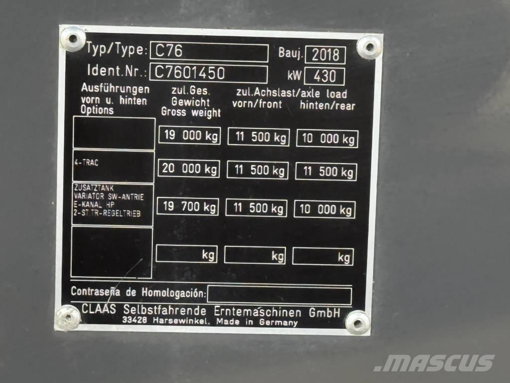 CLAAS Lexion 770 Combine harvesters