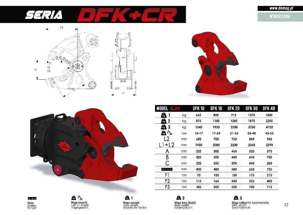  DEMOQ DFK30 + CC Pulveriser  (Demolition Crusher ) 