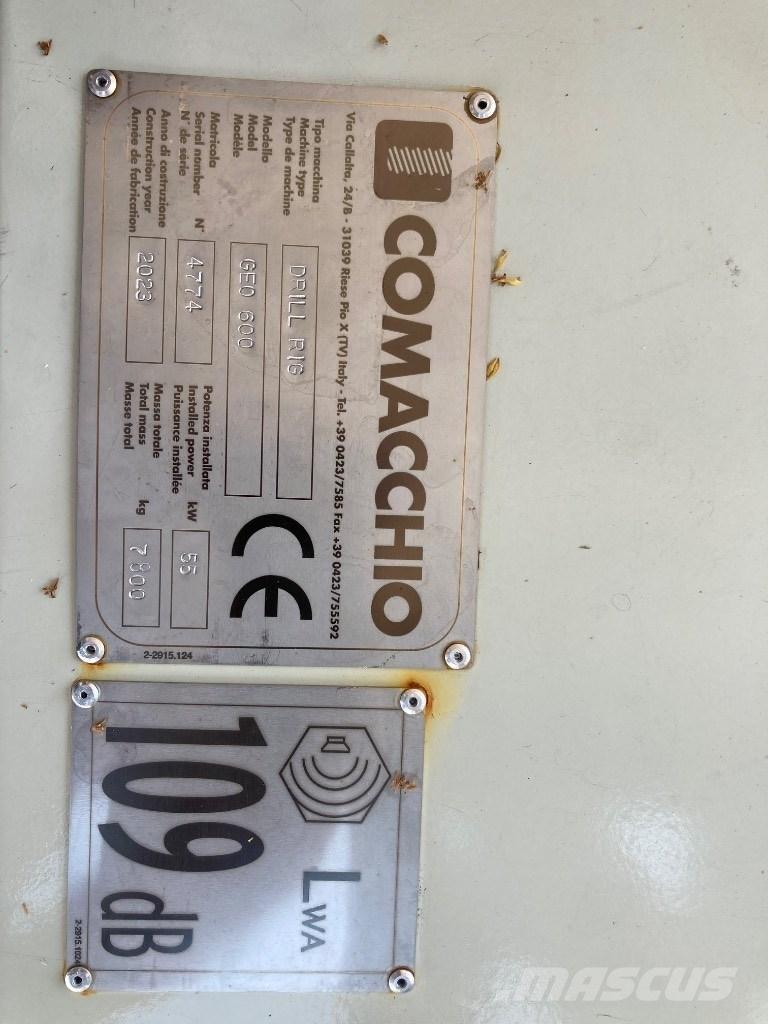 Comacchio Geo600 Waterwell drill rigs