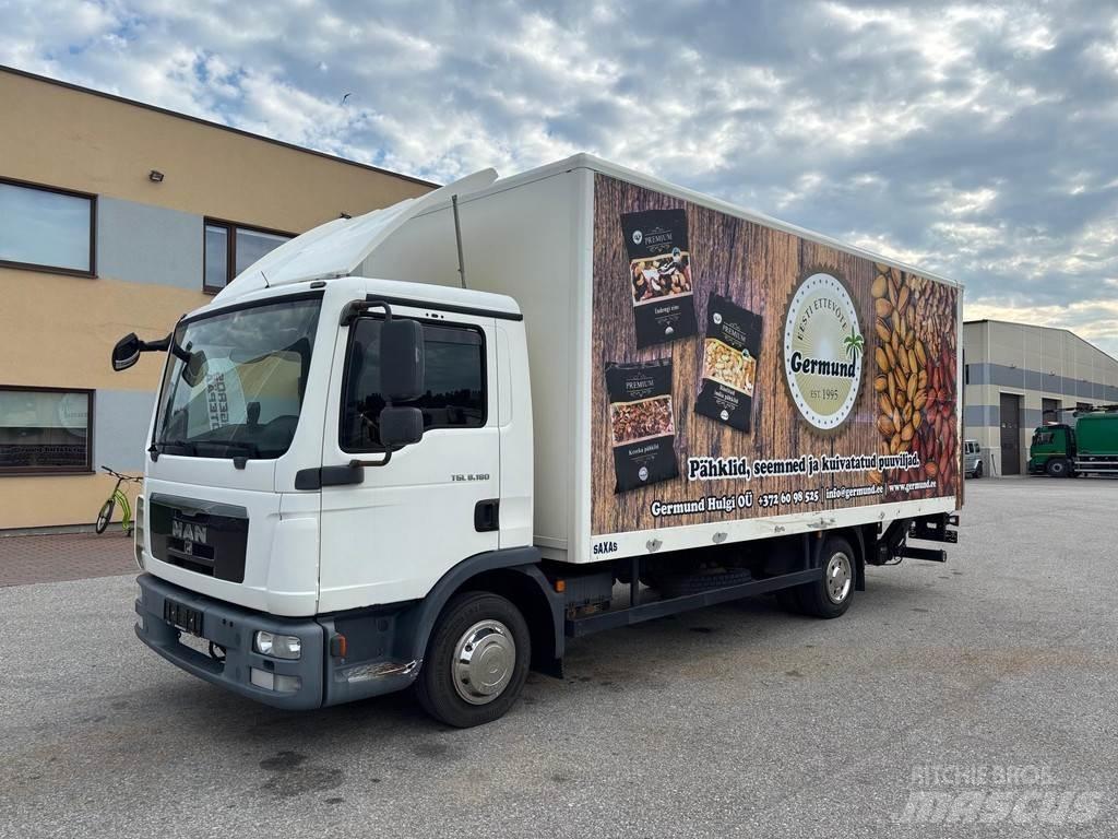 MAN TGL 8.180 + LIFT Box body trucks