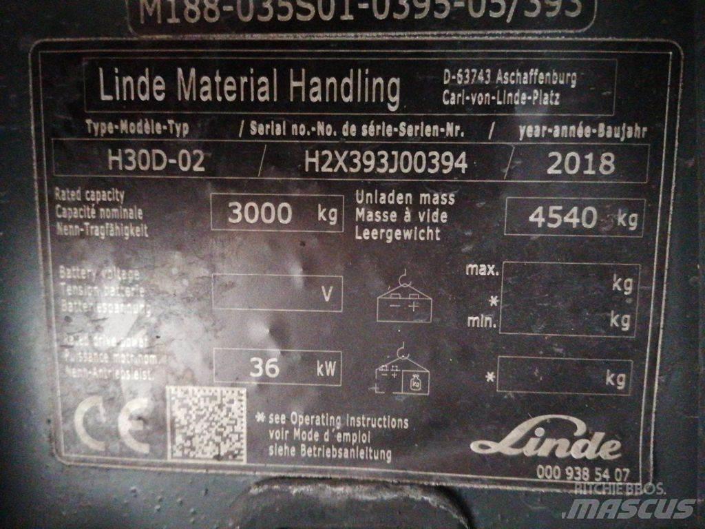 Linde H30D-02 Diesel trucks