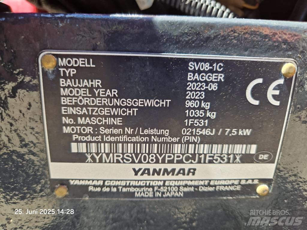 Yanmar SV 08-1 A Mini excavators < 7t (Mini diggers)