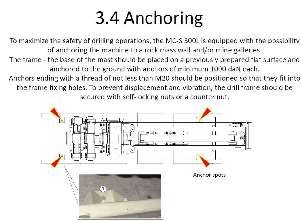Comacchio MCS 300L Tunneling and underground mining drills